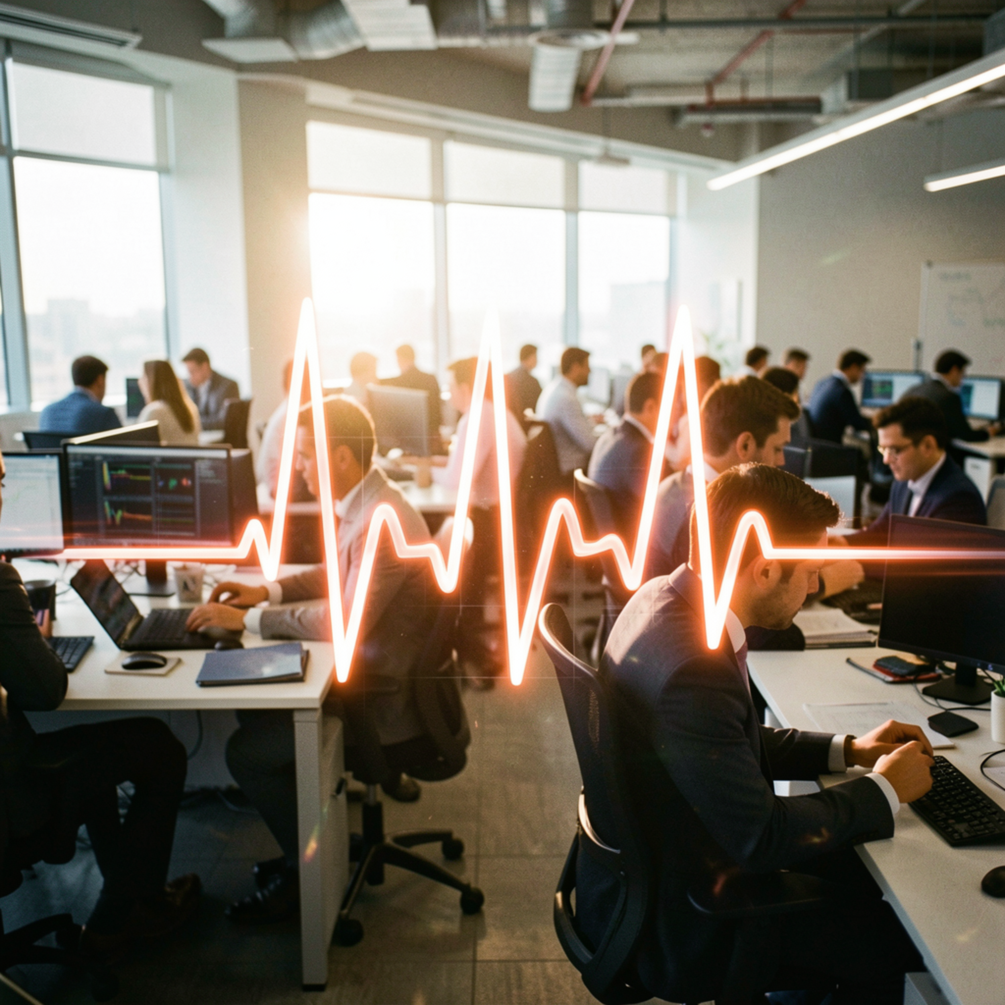 Heartbeat over an office setting